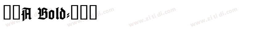 朝华A Bold字体转换